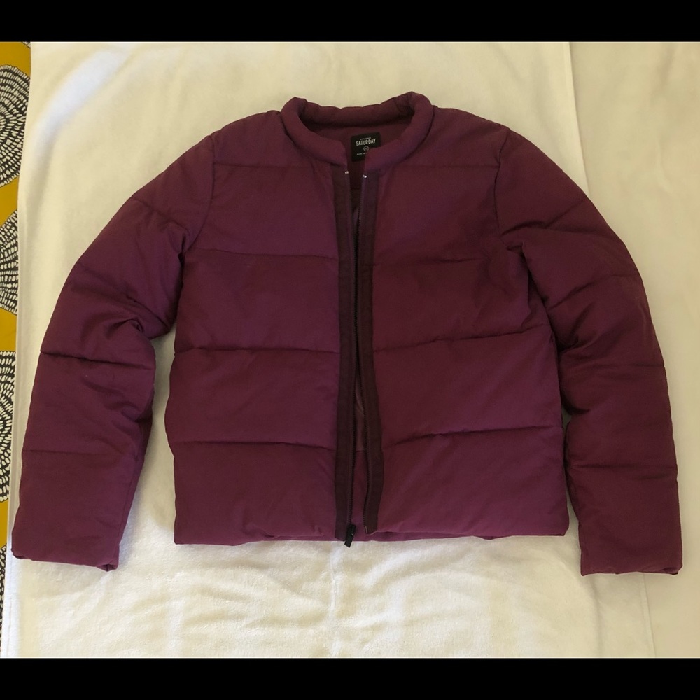 Kate Spade Saturday Perfect Plum Puffer Jacket